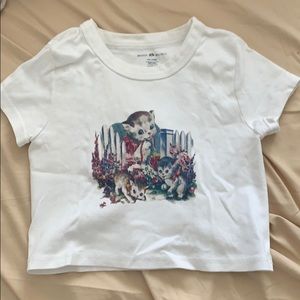 Brandy Melville Tops Brandy Melville Ashlyn Kittens Top Poshmark